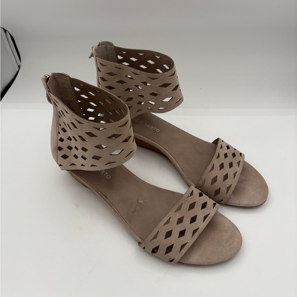 Franco Sarto Sandals Tan Size 9 1/2 - Picture 1 of 4